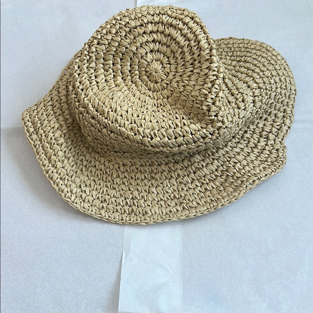 Abercrombie & Fitch Tan Spiral Woven Hat